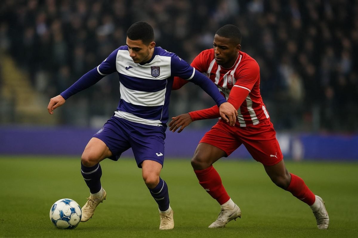 Thorgan Hazard van RSC Anderlecht na de 1-3 nederlaag tegen Club Brugge in het Lotto Park