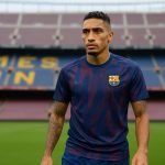 Raphinha van FC Barcelona in trainingscontext, zonder herkenbare gezichten