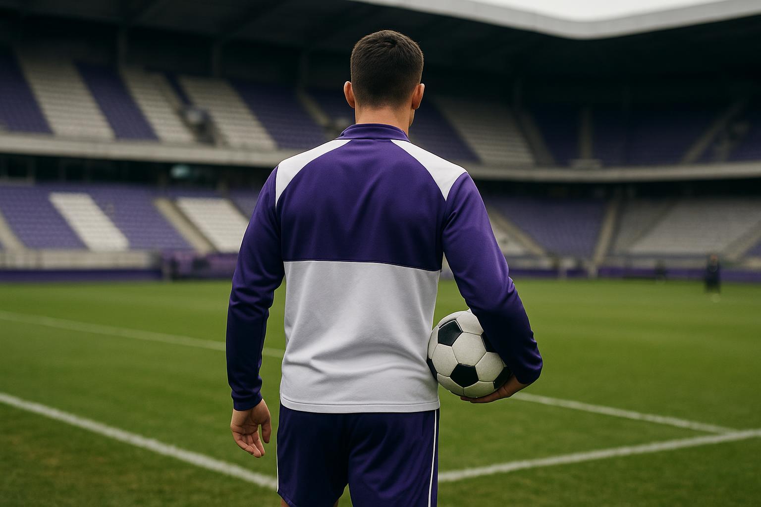 Sfeerbeeld rond RSC Anderlecht met focus op een linksachter in wedstrijdcontext