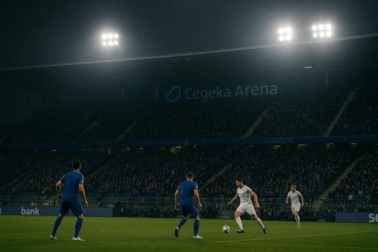 Sfeerbeeld in en rond de Cegeka Arena bij KRC Genk zonder herkenbare gezichten