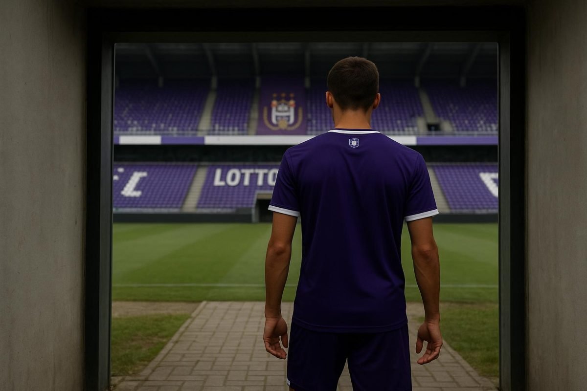 Lotto Park van RSC Anderlecht in aanloop naar een wedstrijd