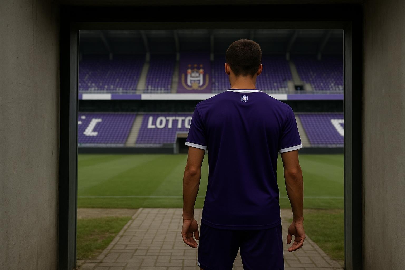 Lotto Park van RSC Anderlecht in aanloop naar een wedstrijd