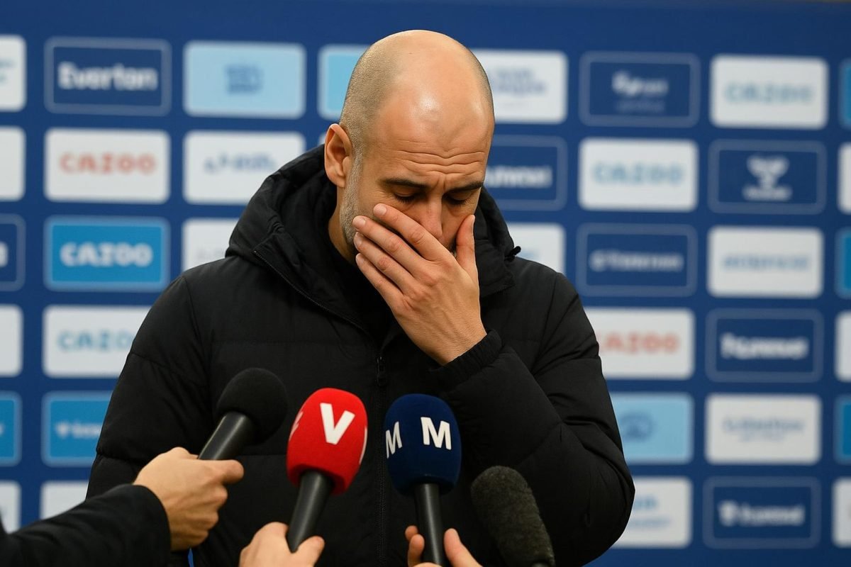 Pep Guardiola reageert na Everton-Manchester City (3-3) op de veerkracht van zijn ploeg en de tackle op Jérémy Doku.