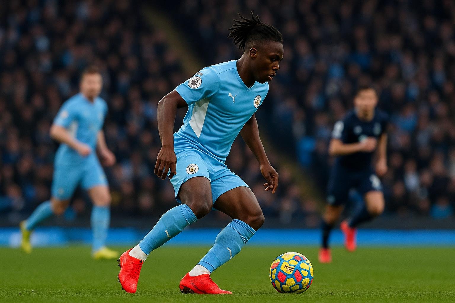 Jérémy Doku reageert na het 3-3-gelijkspel van Manchester City tegen Everton