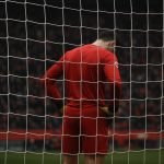 Taishi Nozawa van Royal Antwerp FC na de nederlaag tegen Standard Luik op de Bosuil