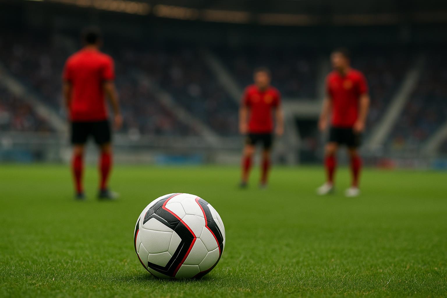 Neutrale trainingsscène op een voetbalveld die past bij het dossier rond Jorthy Mokio
