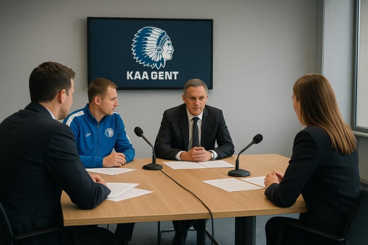 Sfeerbeeld rond de discussie over het competitieformat met KAA Gent en de Pro League