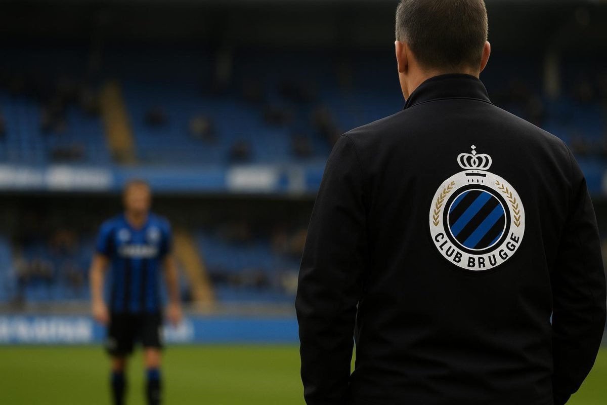Dévy Rigaux in een stadioncontext gelinkt aan Club Brugge