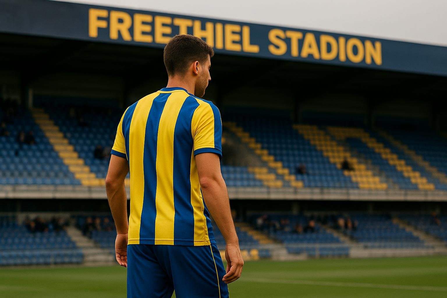 Bruno Godeau van SK Beveren na een wedstrijd op de Freethiel