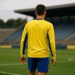 Ismaël Baouf in Cambuur-context op het trainingsveld, gezien vanop afstand
