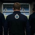 Dévy Rigaux van Club Brugge in een stadionomgeving