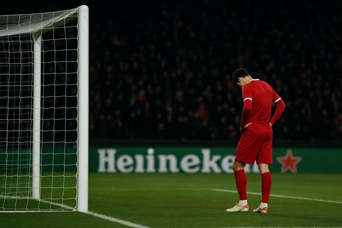 Sfeerbeeld aan het doel op de Bosuil tijdens Royal Antwerp FC tegen Standard