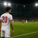 Sfeerbeeld rond een WK-stadion met focus op internationale wedstrijdcontext
