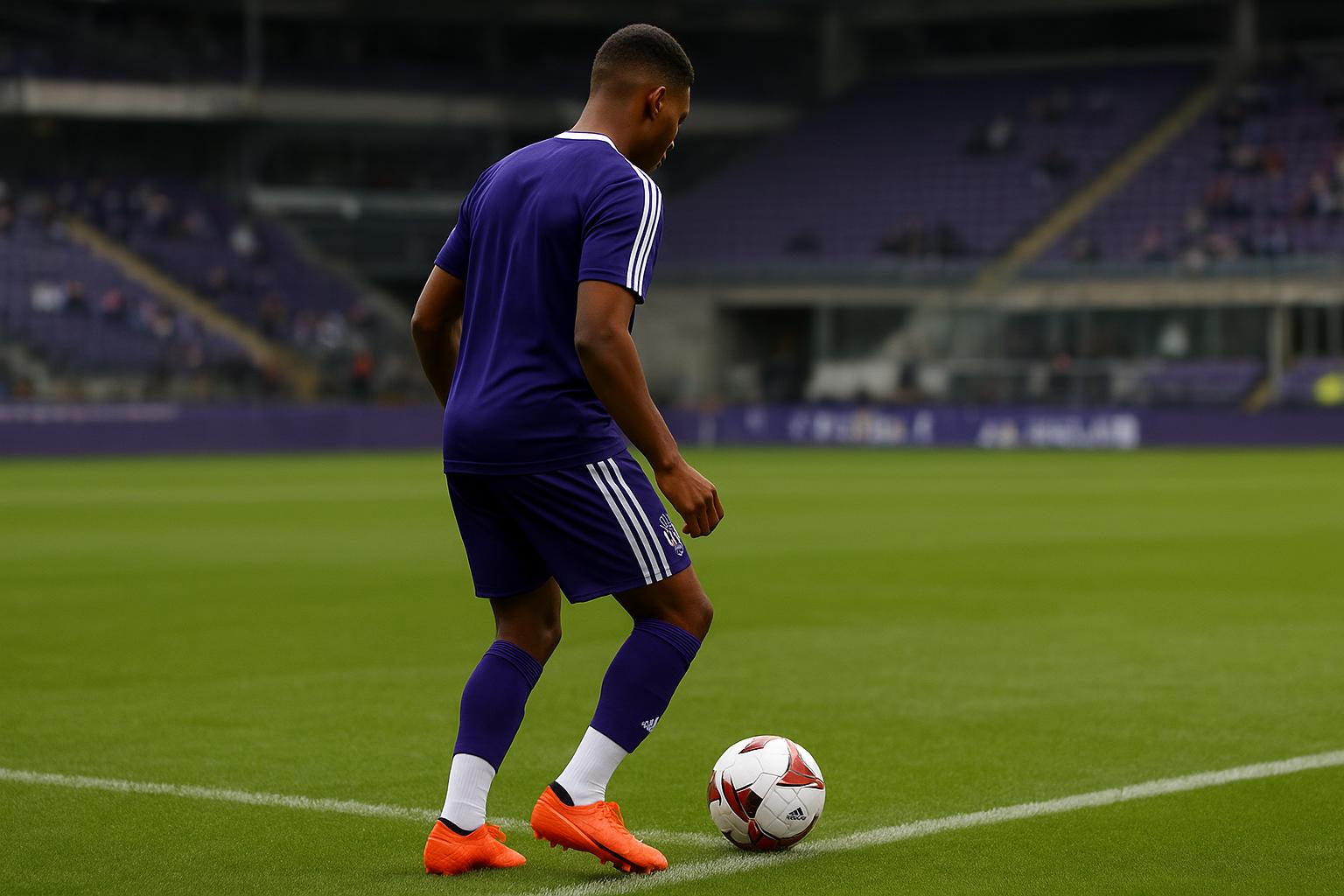 Fábio Baldé in actie als winger bij HSV tijdens een wedstrijd.