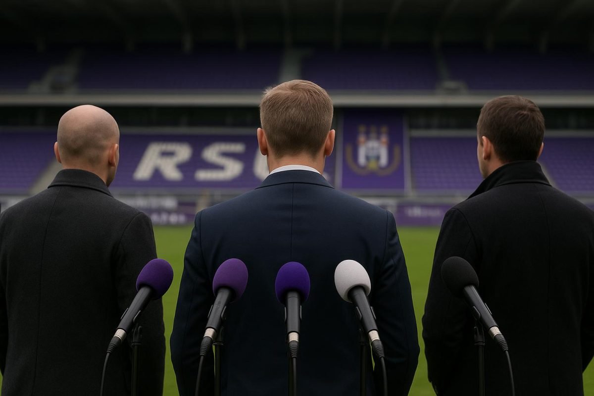 Kenneth Bornauw van RSC Anderlecht op de clubsite tijdens een sportieve werkdag