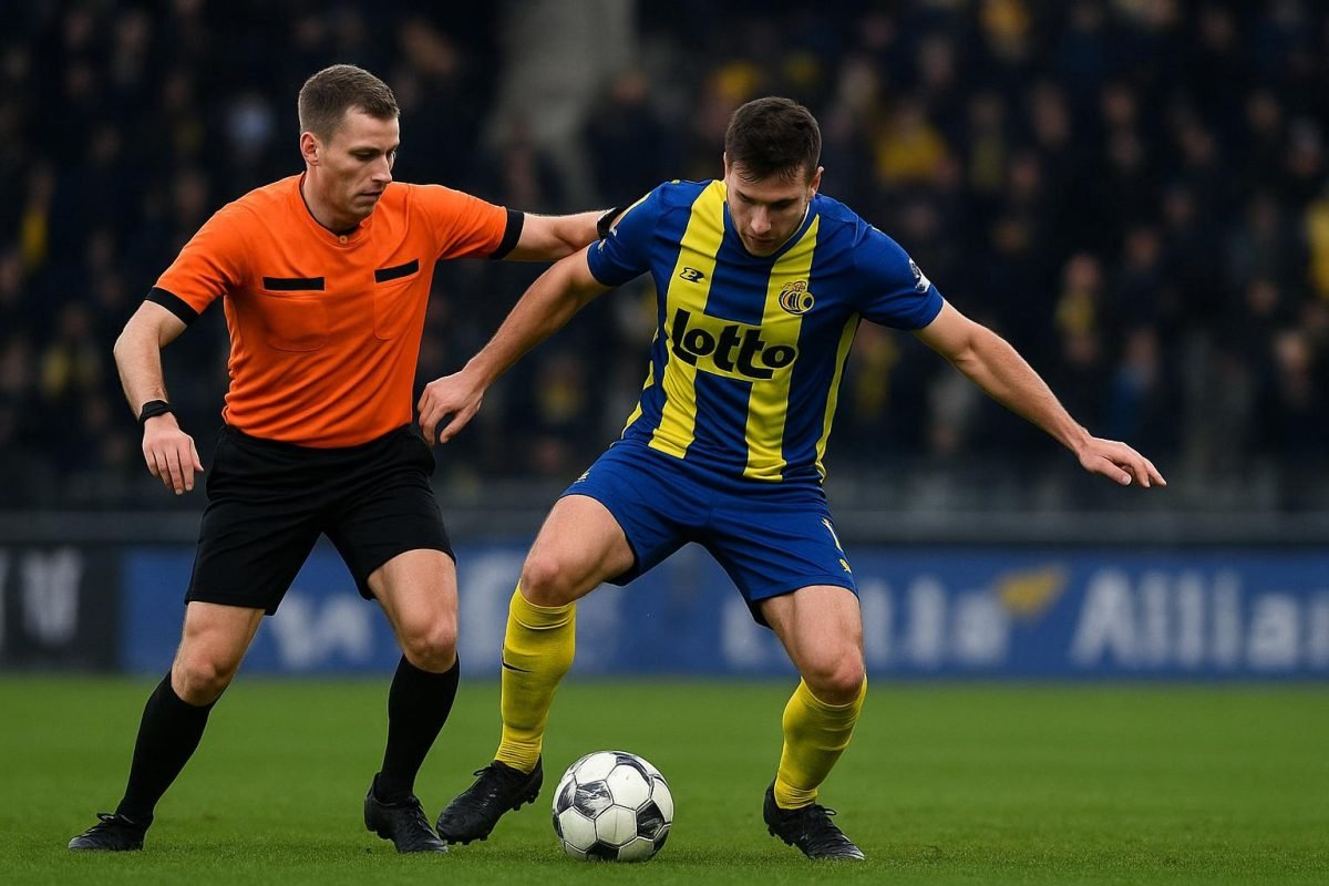 Christian Burgess van Union SG tijdens een wedstrijd in de Jupiler Pro League