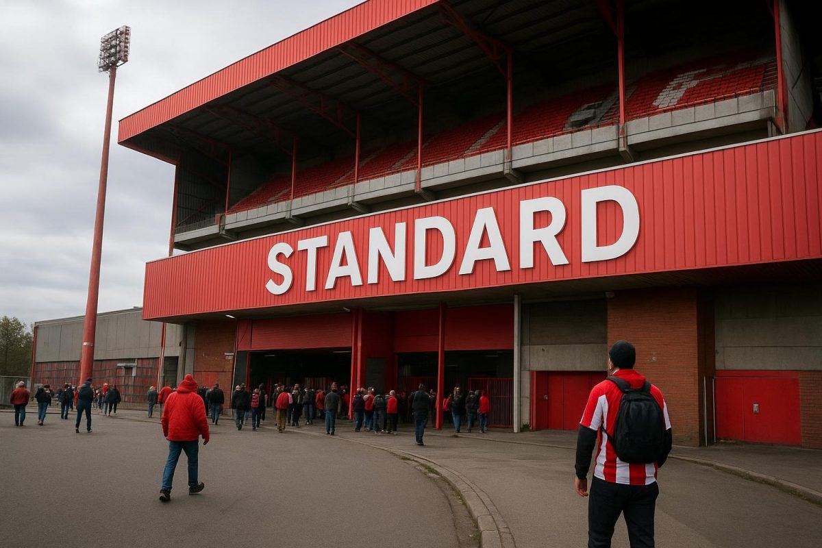 Sfeerbeeld rond het stadion van Standard Luik op Sclessin