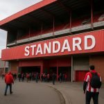 Sfeerbeeld rond het stadion van Standard Luik op Sclessin