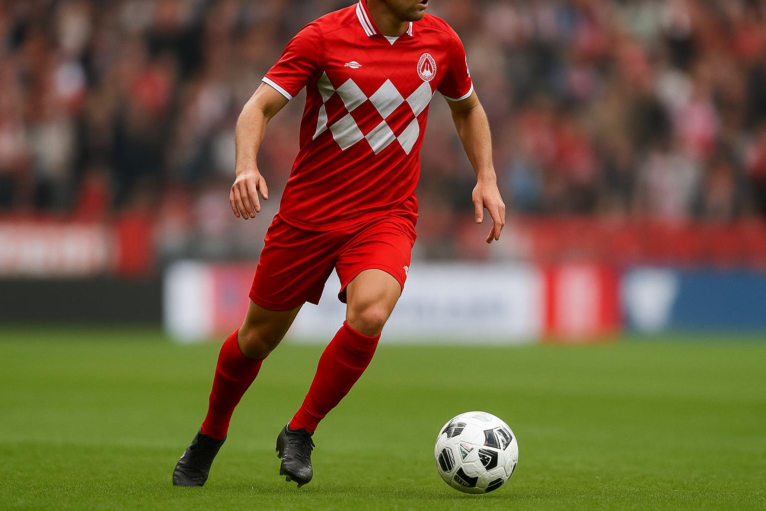 Brecht Dejaegere van KV Kortrijk tijdens een wedstrijdmoment