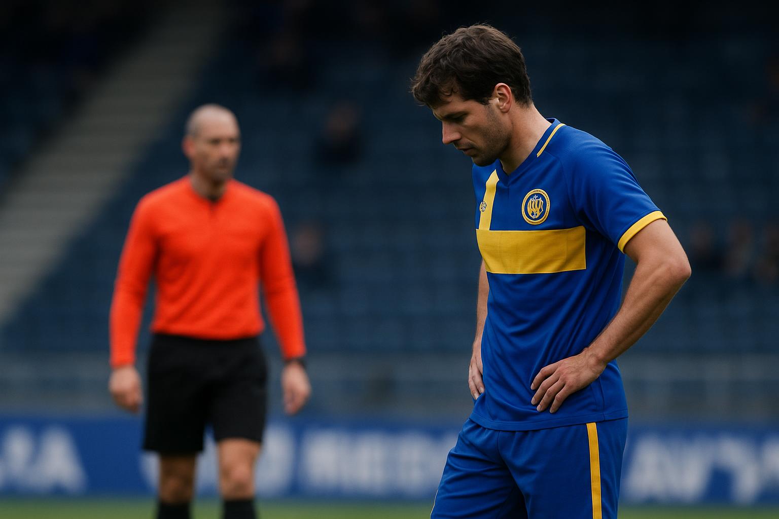 Christian Burgess van Union tijdens een wedstrijdmoment in de play-offs