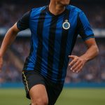 Spelers van Club Brugge vieren een doelpunt tijdens de Champions’ Play-Offs.