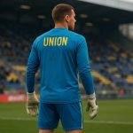 Kjell Scherpen, doelman van Union SG, in wedstrijdcontext