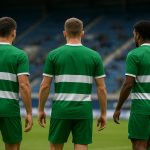 Spelers van KAA Gent vieren een doelpunt in het stadion