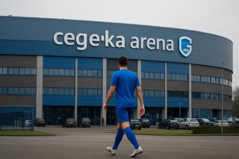 Cegeka Arena van KRC Genk in aanloop naar een drukke transferzomer