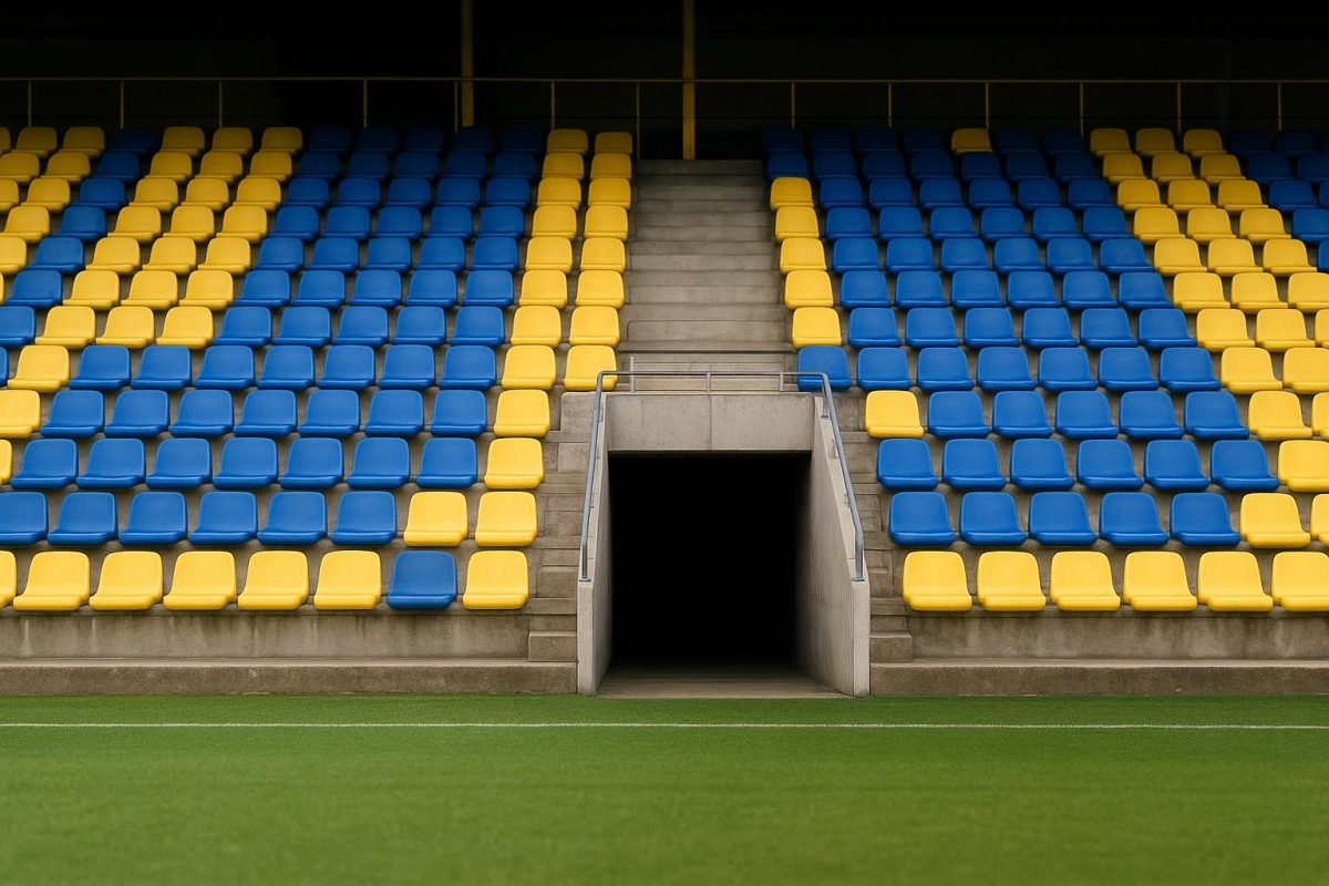 Sfeerbeeld in en rond de Freethiel van SK Beveren