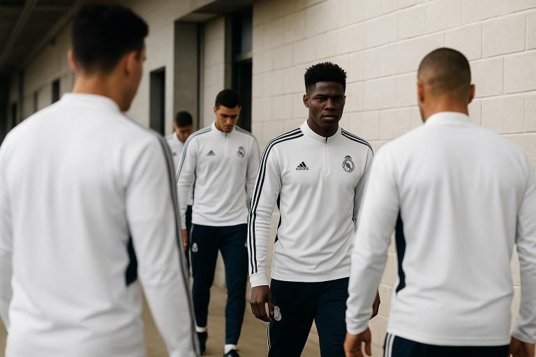 Sfeershot rond Real Madrid met focus op spanning na trainingsincidenten