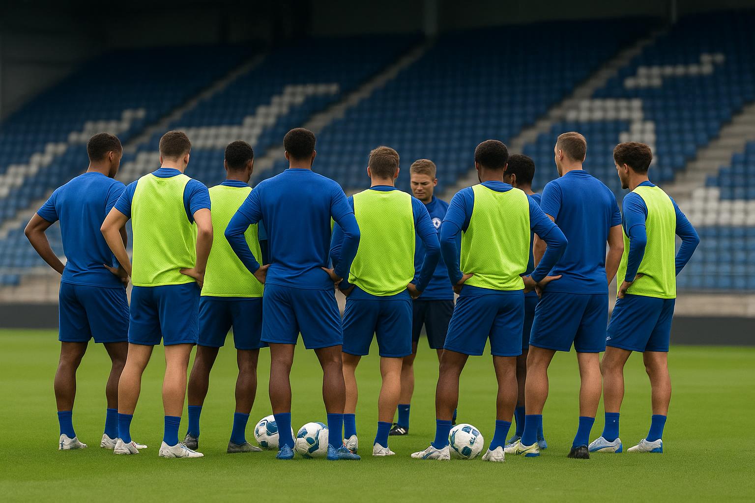 Spelers van KAA Gent op training terwijl de club zich voorbereidt op de zomermercato
