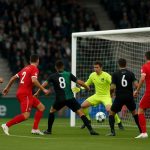 Spelmoment uit Zulte Waregem tegen Cercle Brugge in de Relegation Play-offs
