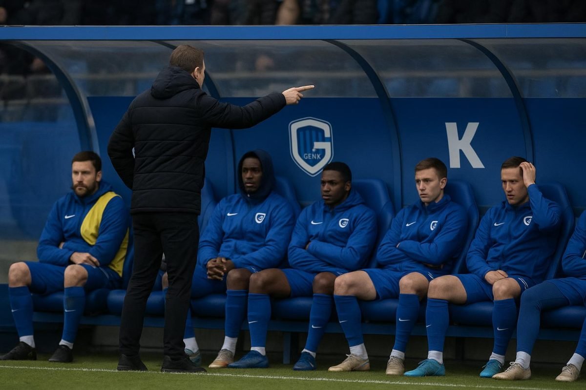 Sfeerbeeld rond KRC Genk tijdens een wedstrijd in de Jupiler Pro League