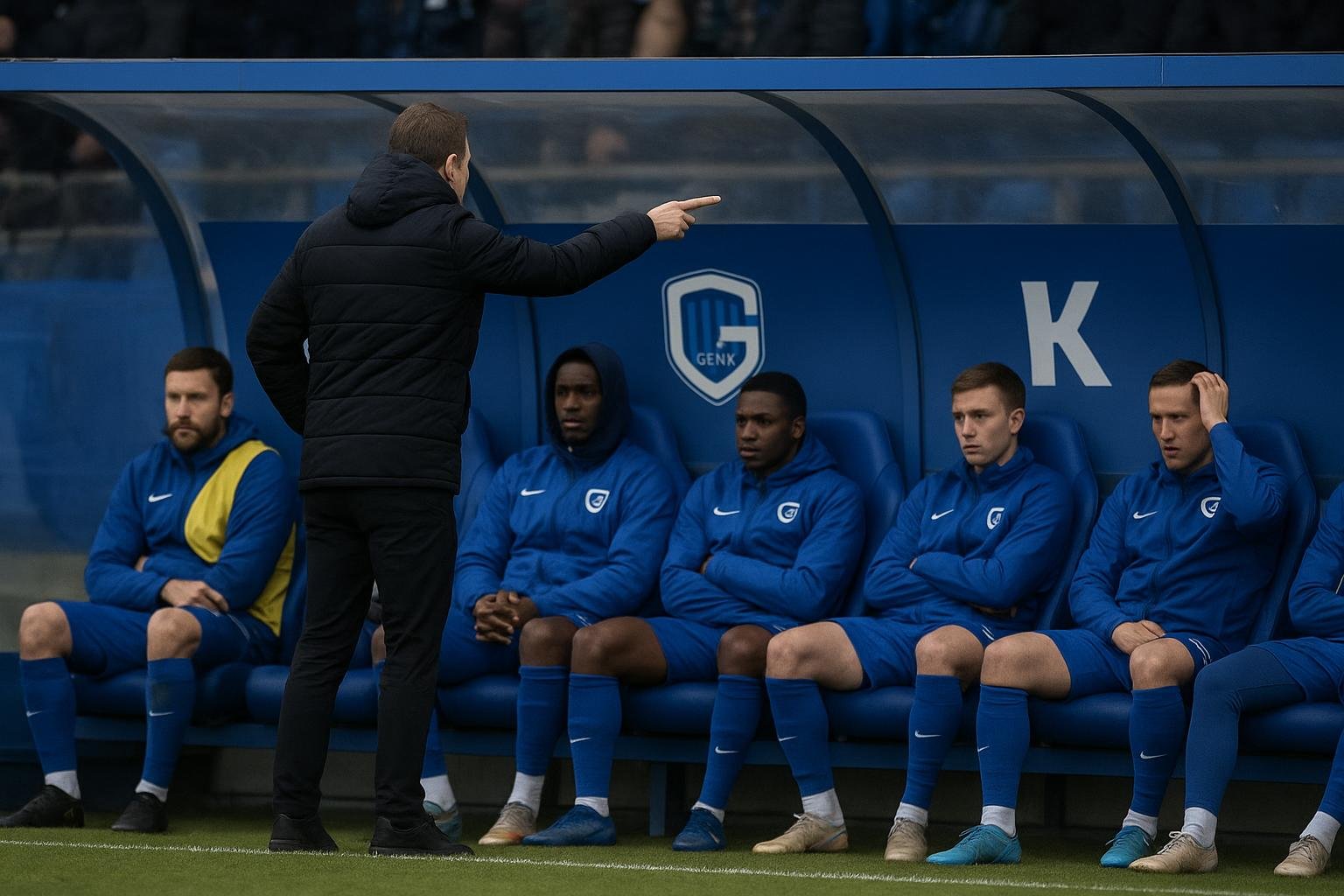 Sfeerbeeld rond KRC Genk tijdens een wedstrijd in de Jupiler Pro League