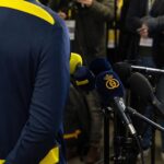 Philippe Bormans van Union SG reageert op vragen van de pers