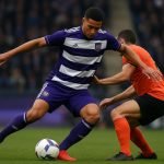 Actiefoto van Nathan Saliba in actie voor Anderlecht op het middenveld.