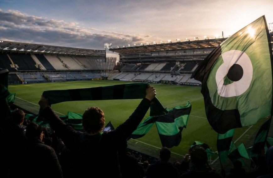 Groen-zwarte sfeer rond Cercle Brugge en het Jan Breydelstadion