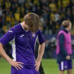 Killian Sardella van RSC Anderlecht na de bekerfinale tegen Union SG