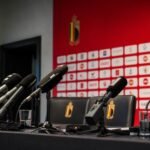 Persmoment rond de WK-selectie van de Rode Duivels