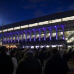 Sfeershot van het Lotto Park van RSC Anderlecht zonder herkenbare gezichten