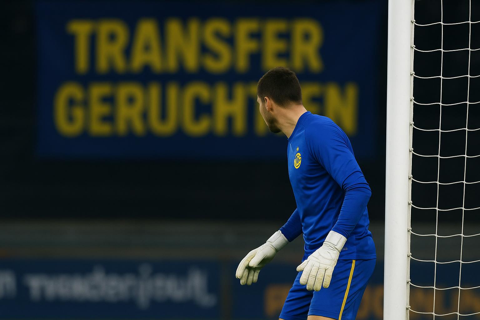 Kjell Scherpen in actie als doelman van Union SG tijdens een wedstrijd