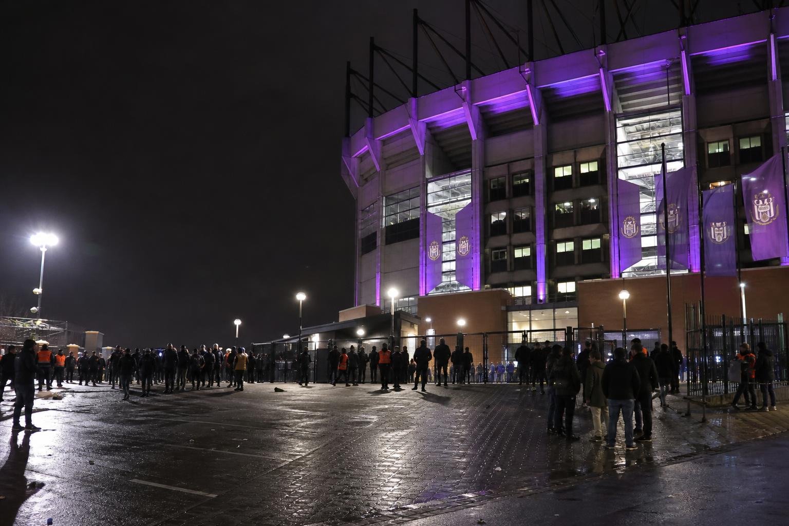 Sfeerbeeld van het Lotto Park van RSC Anderlecht