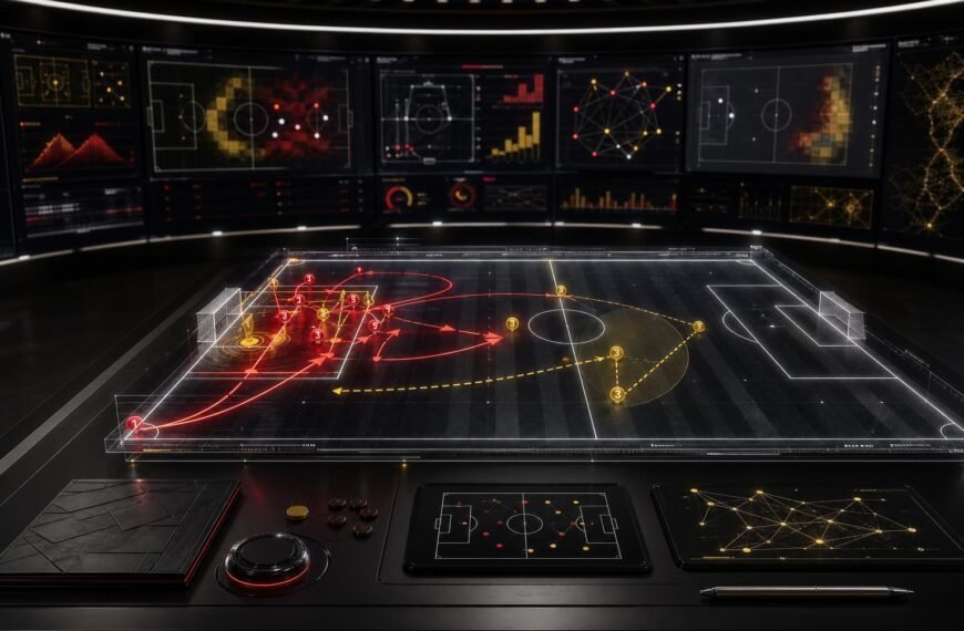 Holografische tactiektafel met een uitgewerkte cornerstructuur en tweede-fasebezetting