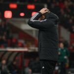 Vincent Euvrard langs de zijlijn bij Standard Luik tijdens de Europe Play-Offs