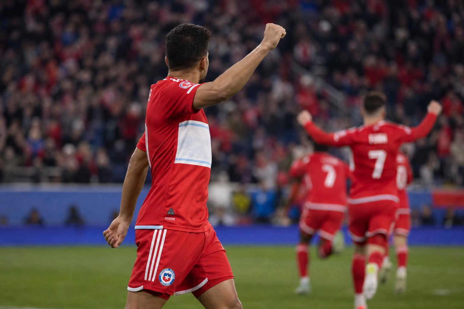 Hugo Cuypers in actie voor Chicago Fire tijdens een MLS-wedstrijd