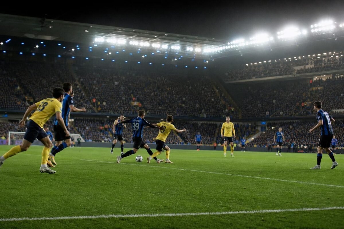 Sfeerbeeld rond Club Brugge tegen Union SG in de Champions' Play-Offs