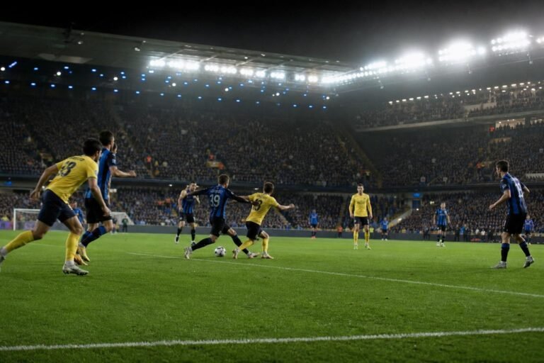 Sfeerbeeld rond Club Brugge tegen Union SG in de Champions' Play-Offs