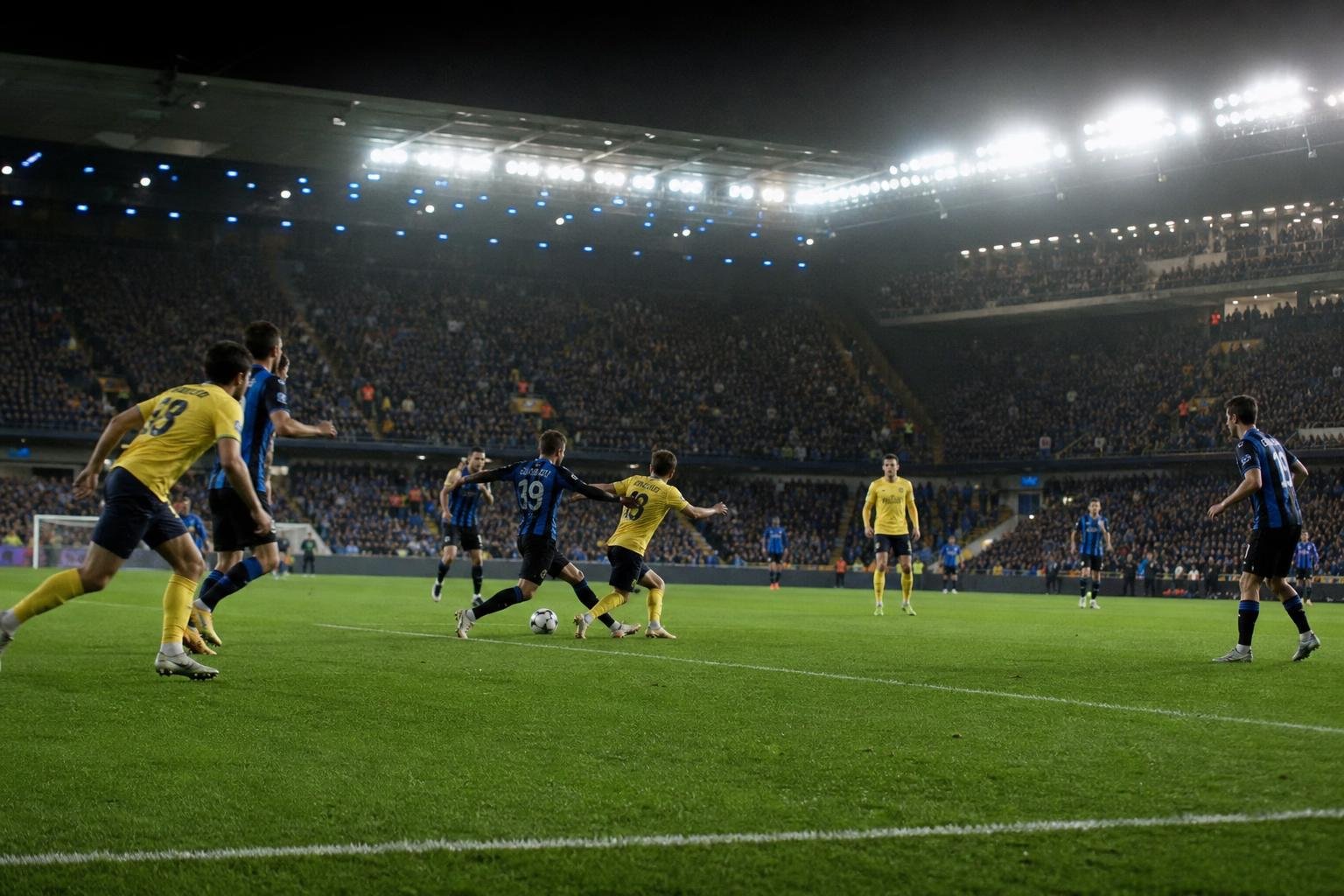 Sfeerbeeld rond Club Brugge tegen Union SG in de Champions' Play-Offs