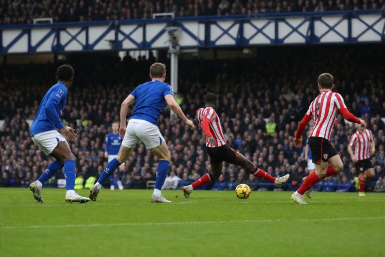 Sfeerbeeld van Everton tegen Sunderland in de Premier League