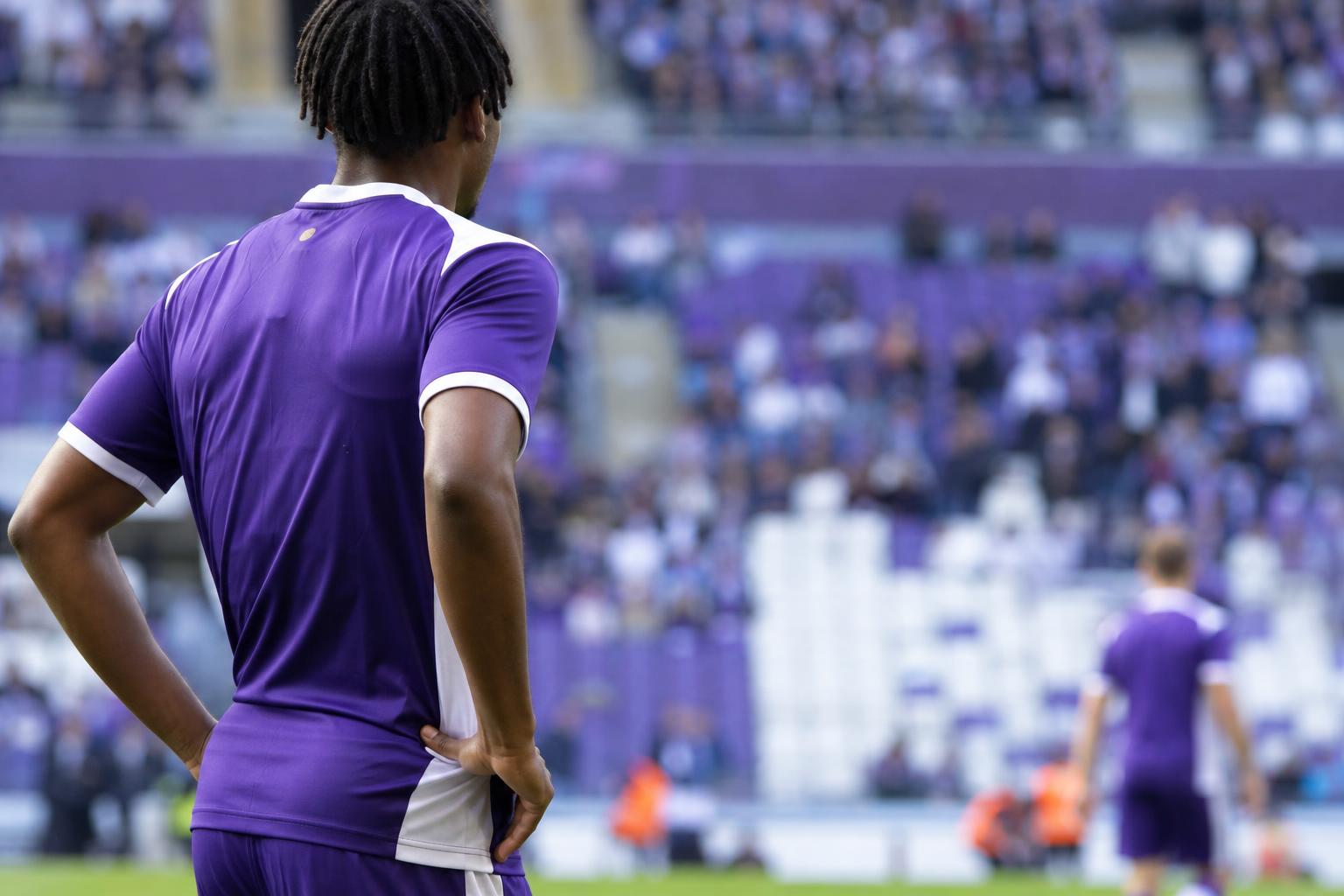 Wedstrijdbeeld van Nathan Saliba bij RSC Anderlecht
